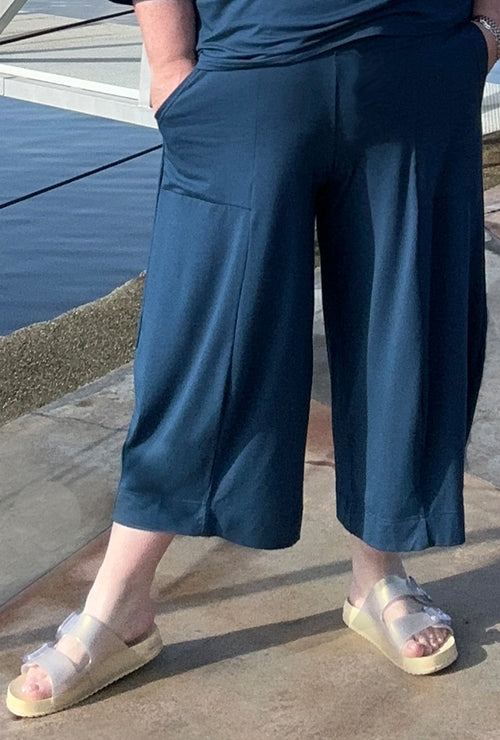 Angle Crop Pant - Admiral Bamboo