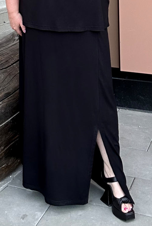 Maxi Skirt - Black Bamboo