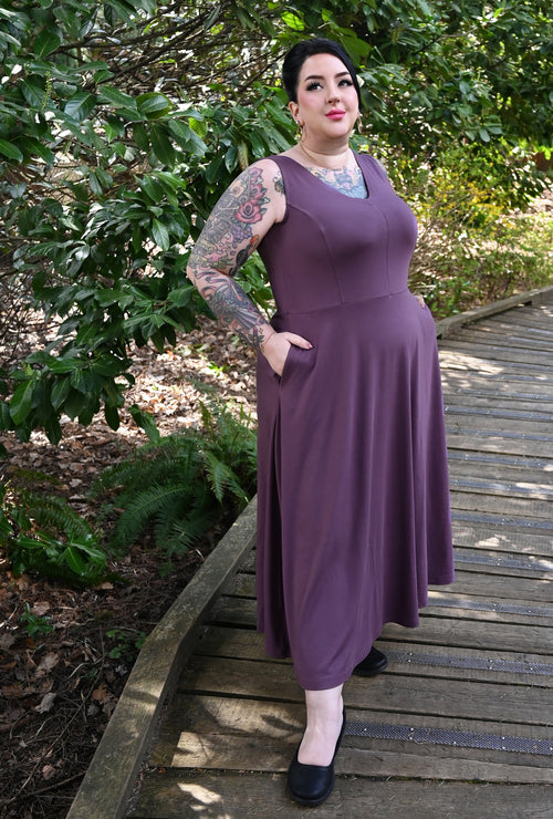 Charlie Dress - Mauve Bamboo
