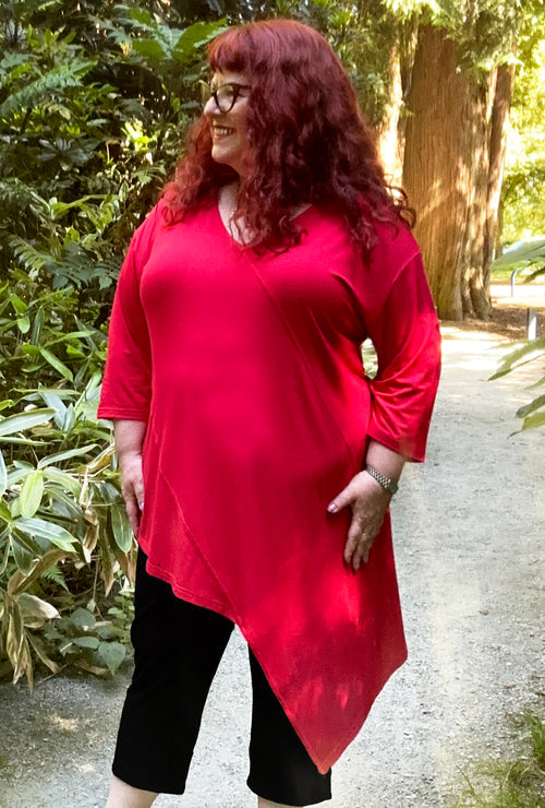 Direct Tunic - Ruby Red Bamboo