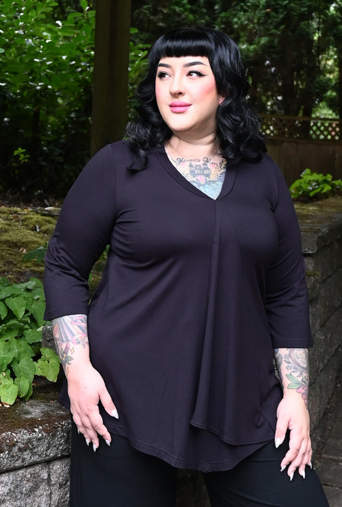 Fluid Tunic - Ink Bamboo