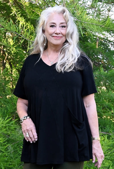 Refresh Tunic - Black Bamboo