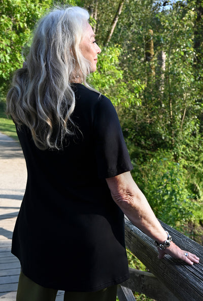 Refresh Tunic - Black Bamboo