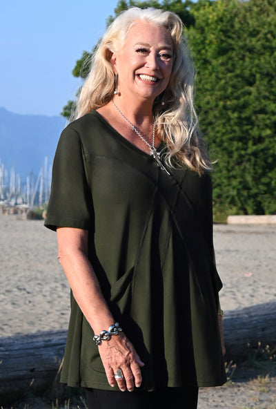 Refresh Tunic - Olive Bamboo