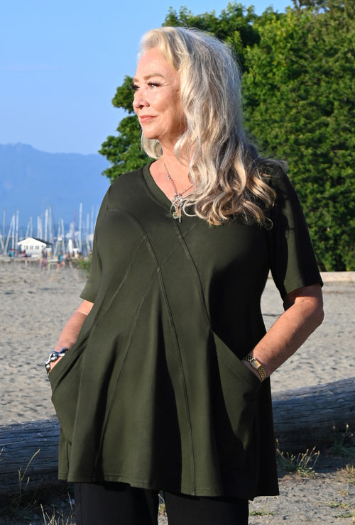 Refresh Tunic - Olive Bamboo