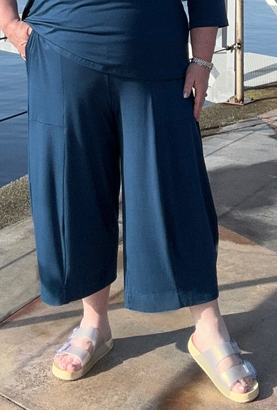 Angle Crop Pant - Admiral Bamboo