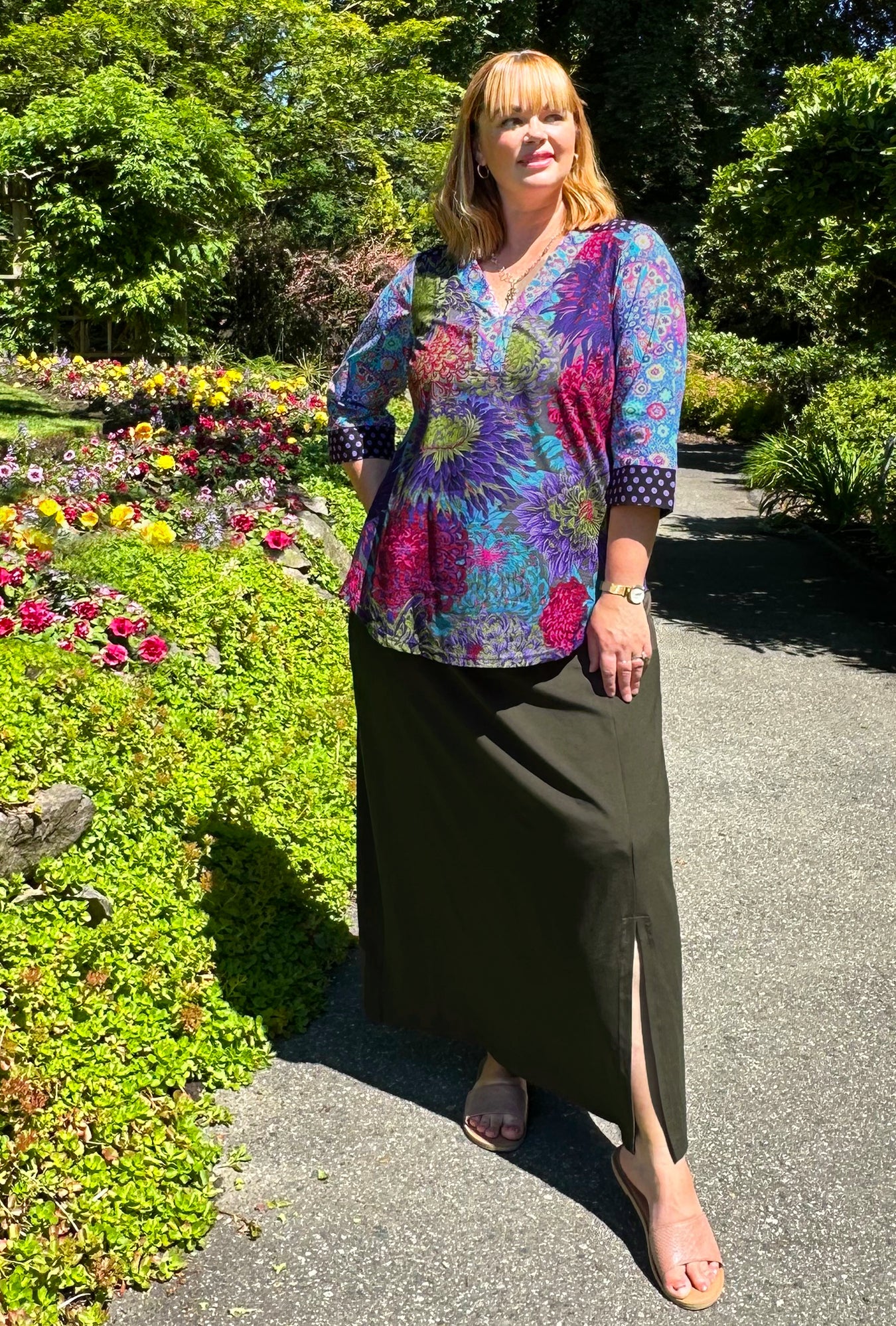 Maxi Skirt - Olive Bamboo