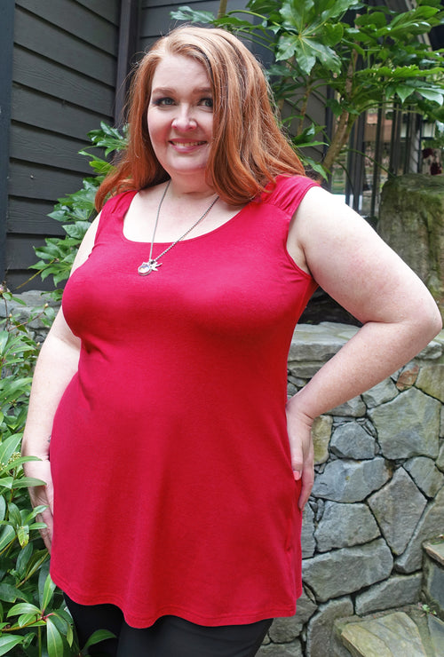 Clever Cami - Ruby Red Bamboo