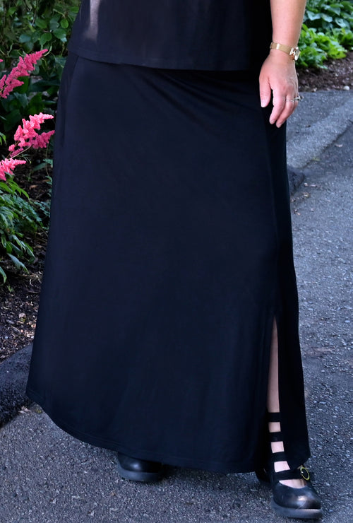 Maxi Skirt - Black Bamboo