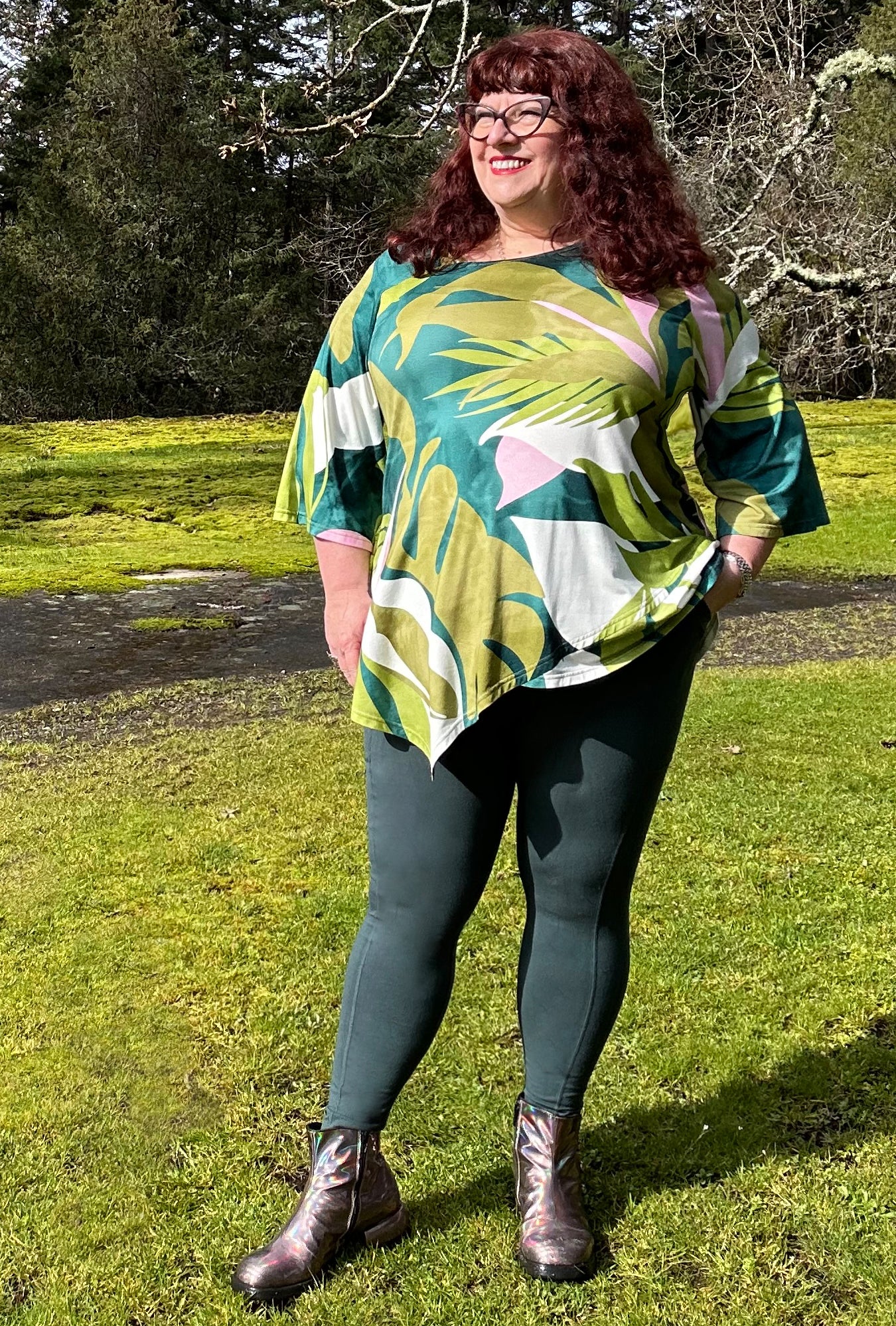 Pocket Legging - Rainforest Bamboo