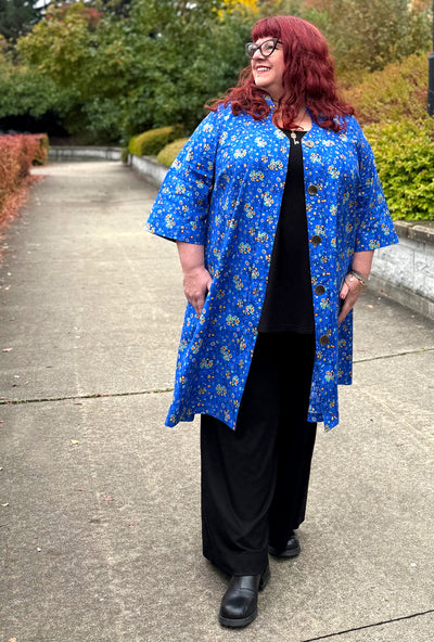 Kate Cotton Coat - Hypdotic - Geometric Dot Print