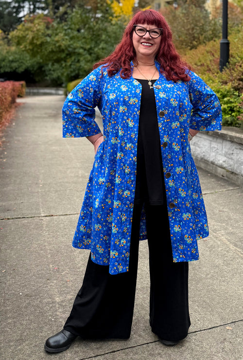 Kate Cotton Coat - Hypdotic - Geometric Dot Print