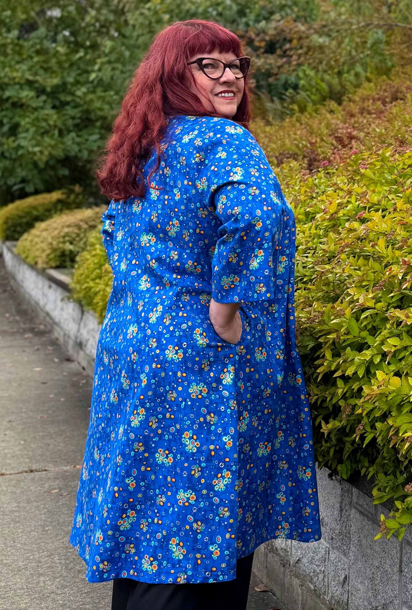 Kate Cotton Coat - Hypdotic - Geometric Dot Print