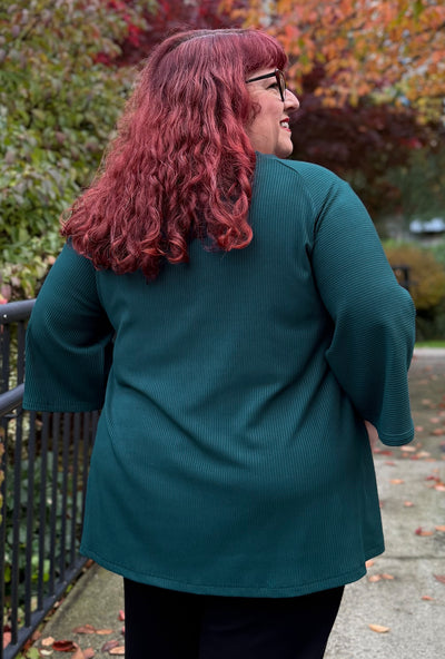 Prism Tunic - Teal Bamboo Rib