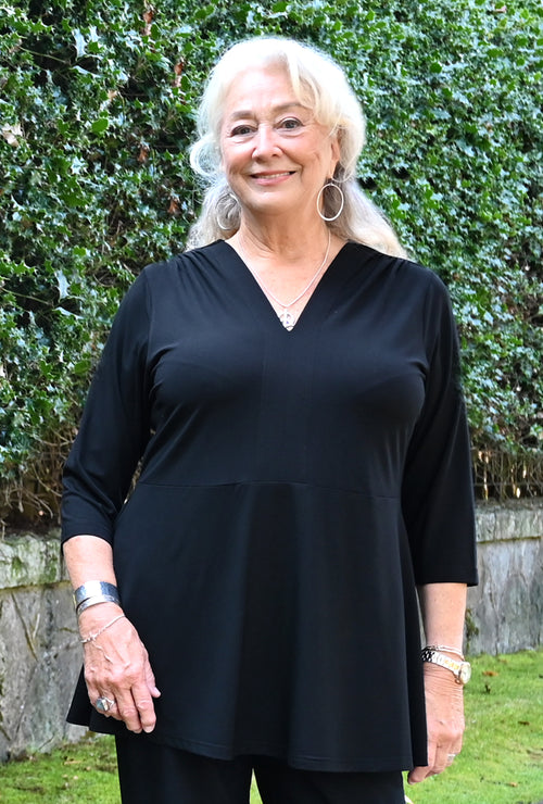 Joy Tunic - Black Sustainable Bamboo