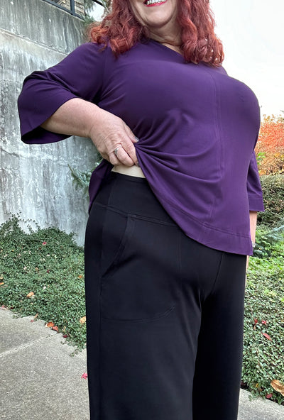 Petite Serene Pant 2.0- Black Bamboo