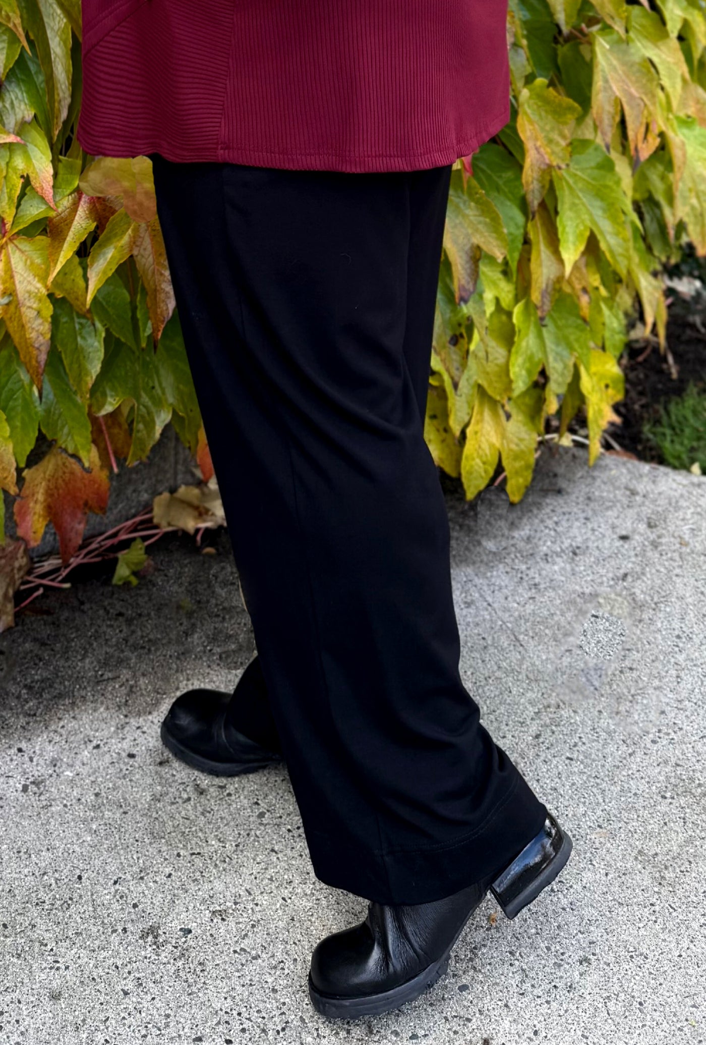 Petite Spirit Straight Leg Pant - Black Bamboo