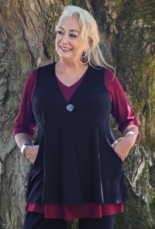 Recharge Vest - Black Bamboo
