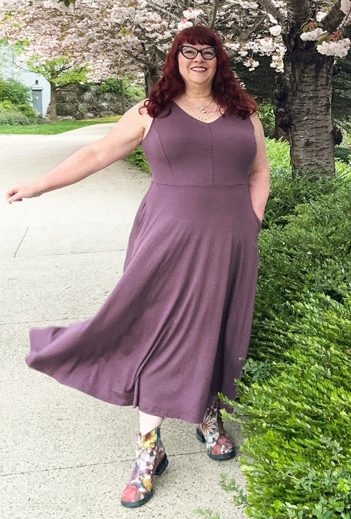 Charlie Dress - Mauve Bamboo