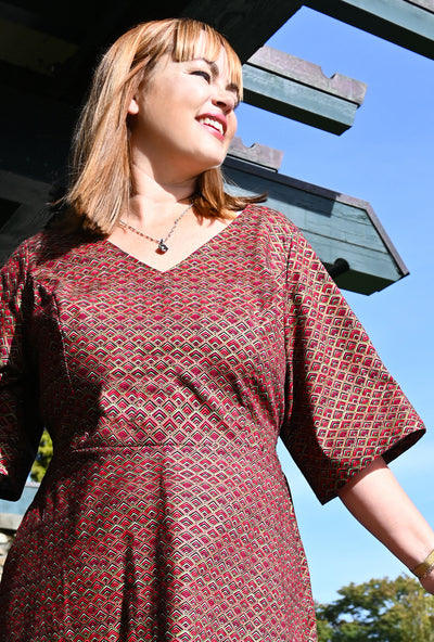 Joan Dress - Prismatic - Cotton print