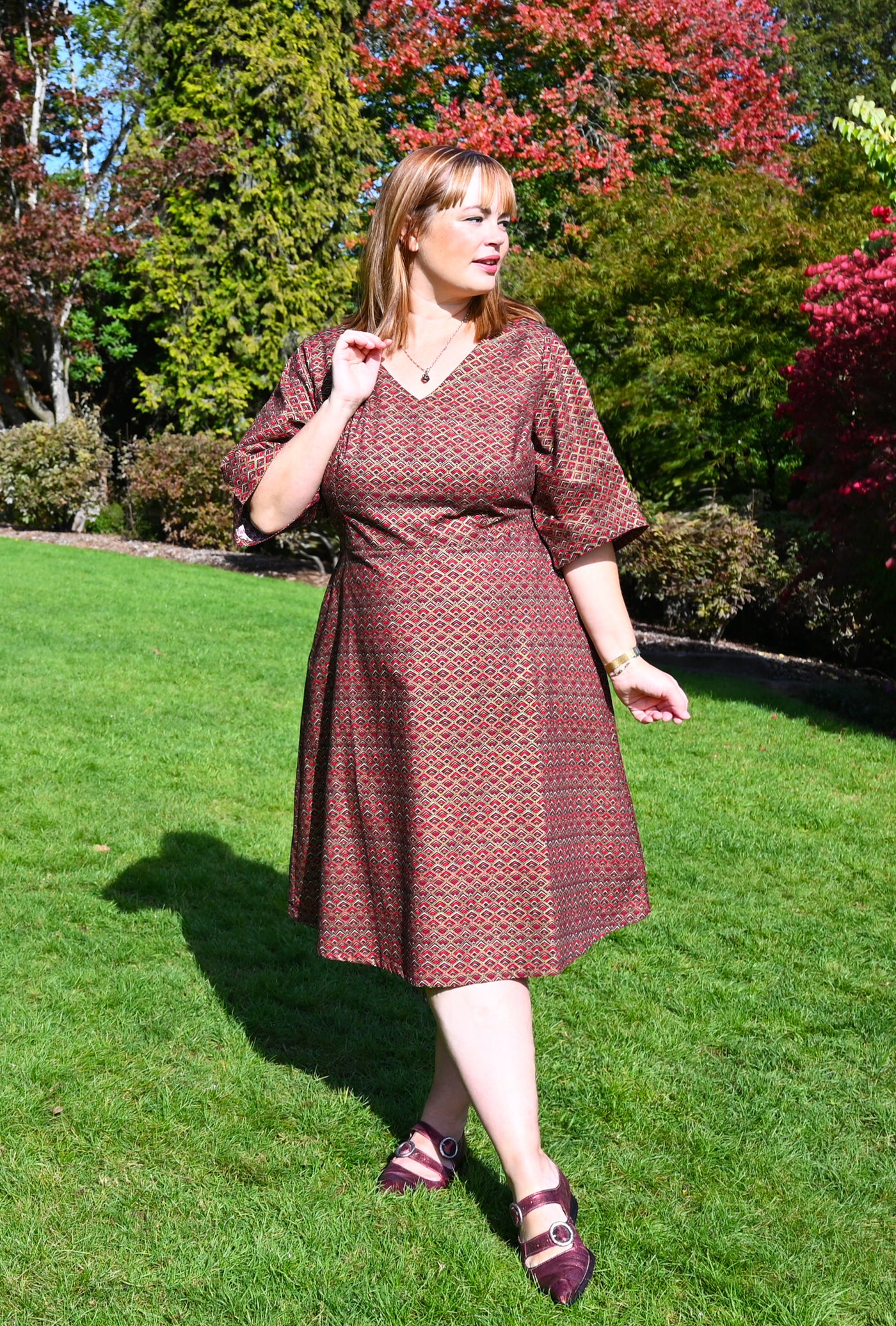 Joan Dress - Prismatic - Cotton print