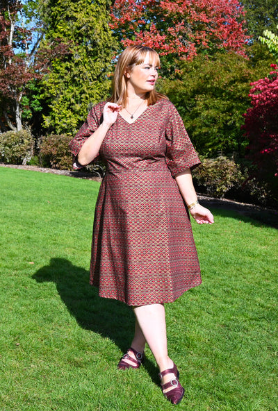 Joan Dress - Prismatic - Cotton print