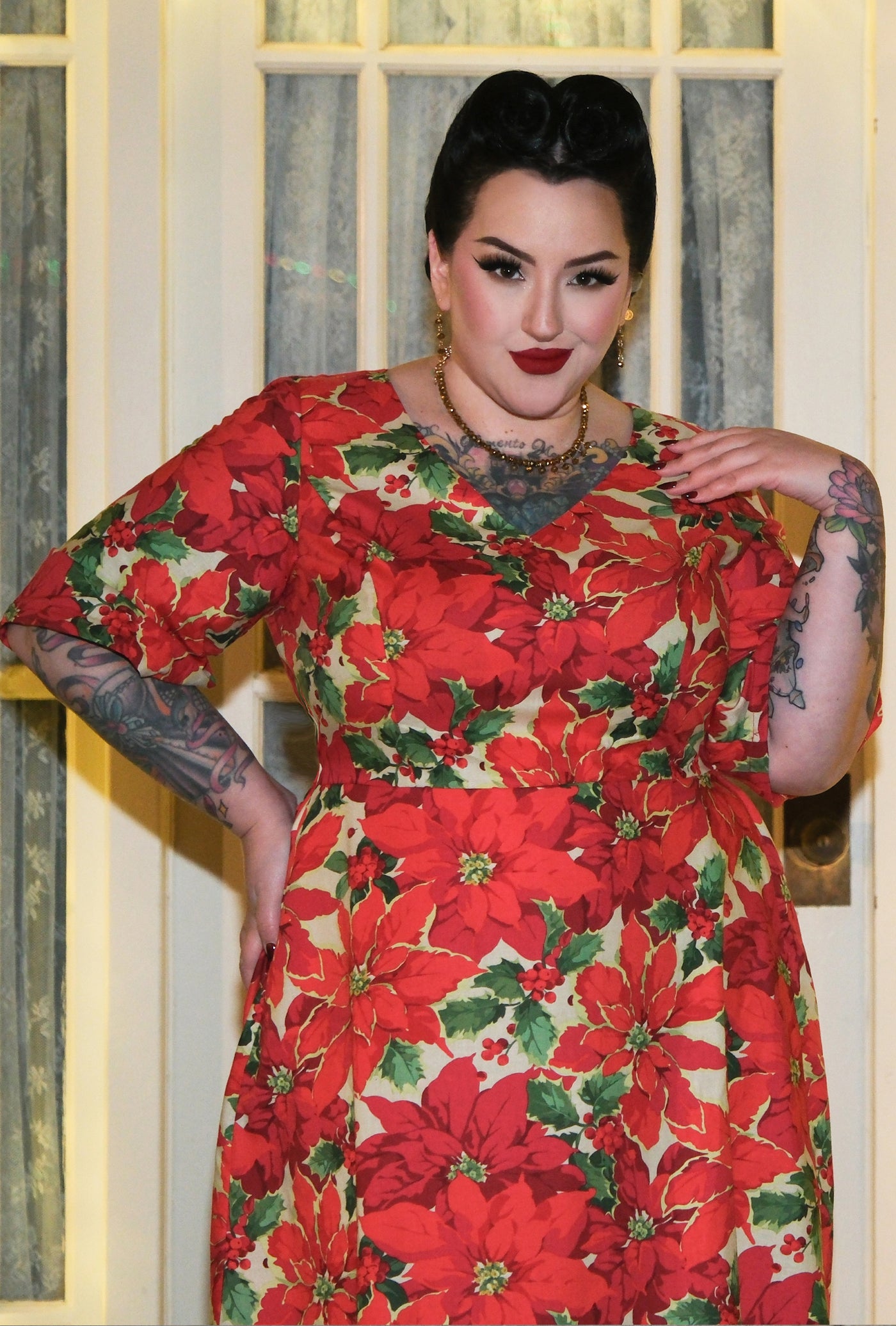 Joan Dress - Merry Petals - Cotton print