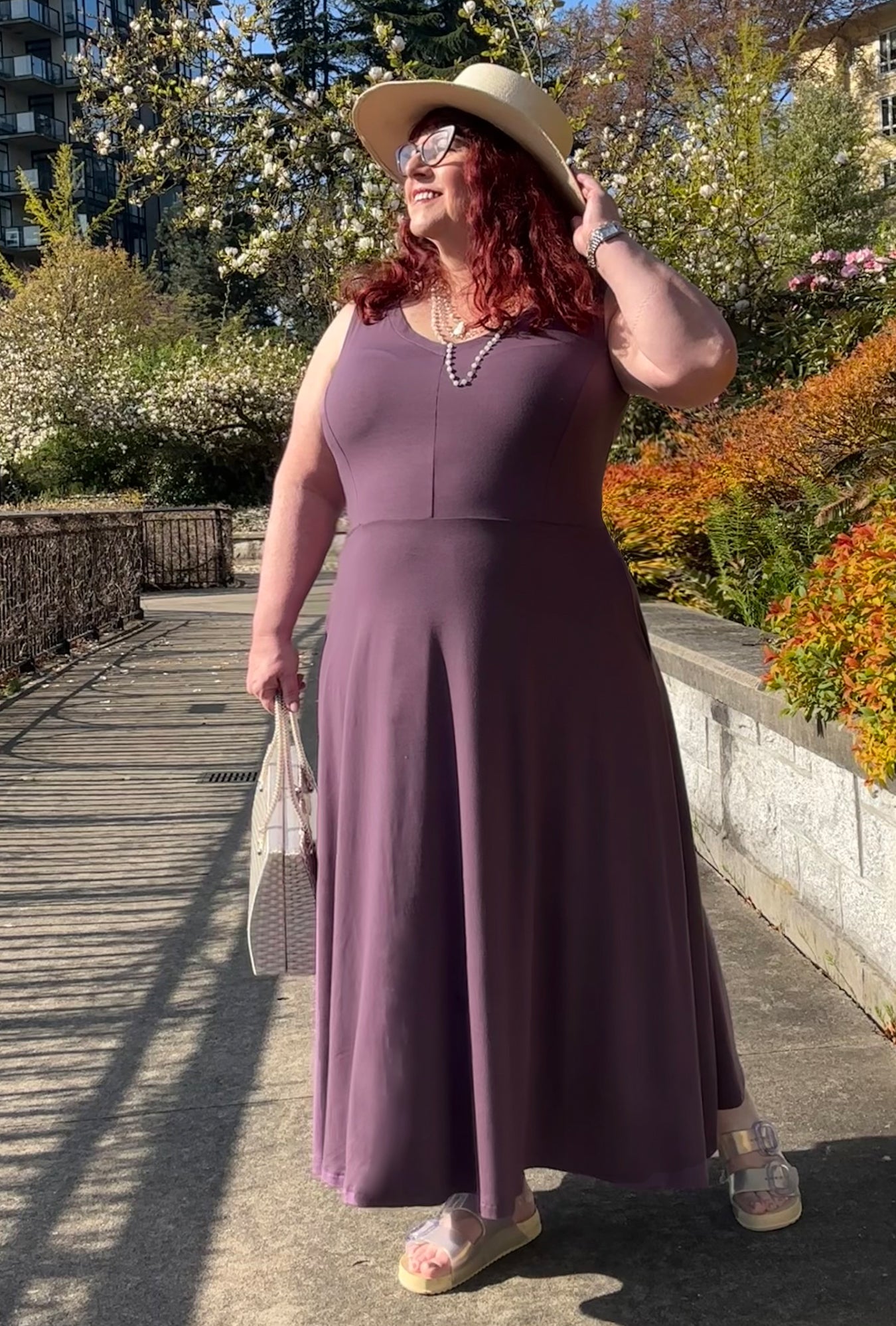 Charlie Dress - Mauve Bamboo