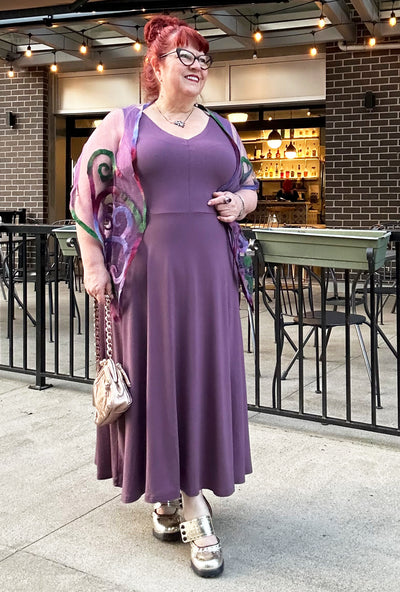 Charlie Dress - Mauve Bamboo