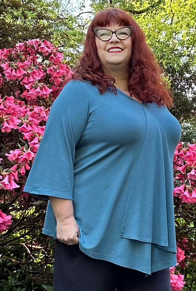Fluid Tunic - Sky Bamboo