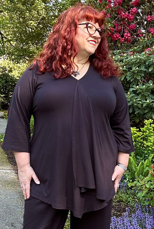Fluid Tunic - Ink Bamboo