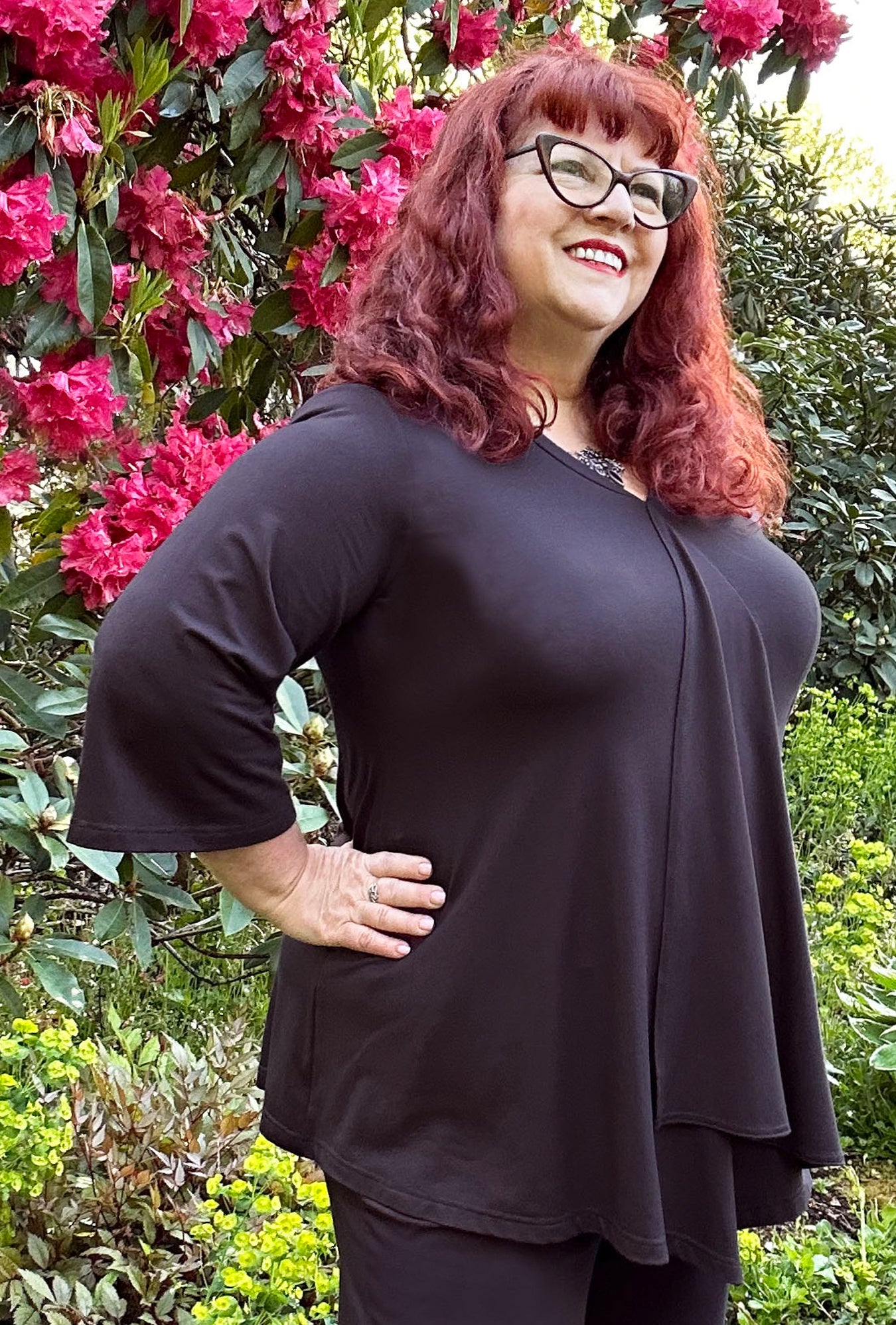 Fluid Tunic - Ink Bamboo