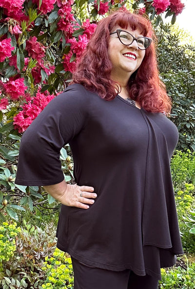 Fluid Tunic - Ink Bamboo
