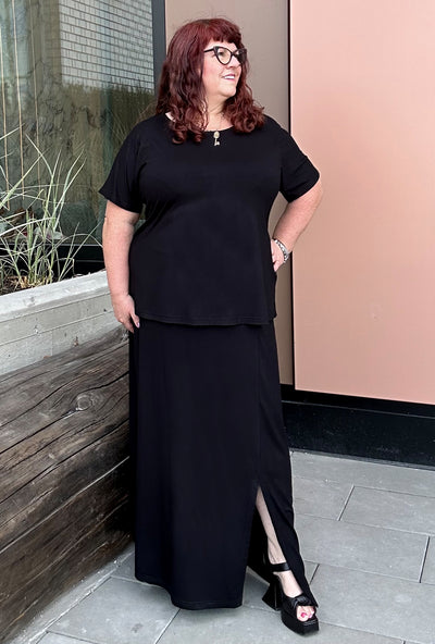 Maxi Skirt - Black Bamboo