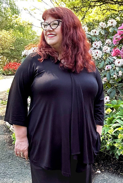 Fluid Tunic - Black Bamboo