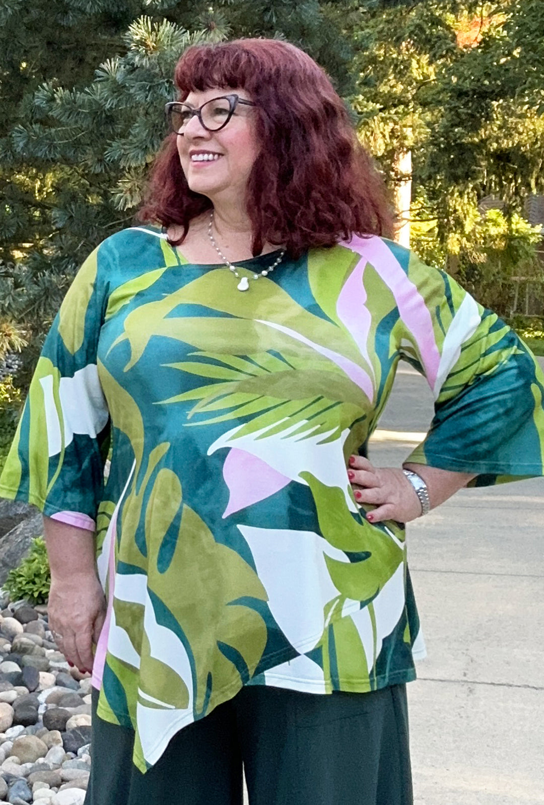 Prism Tunic - Lime Leaves – Diane Kennedy
