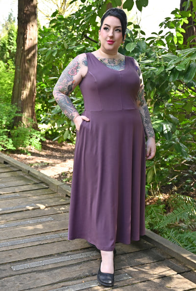 Charlie Dress - Mauve Bamboo