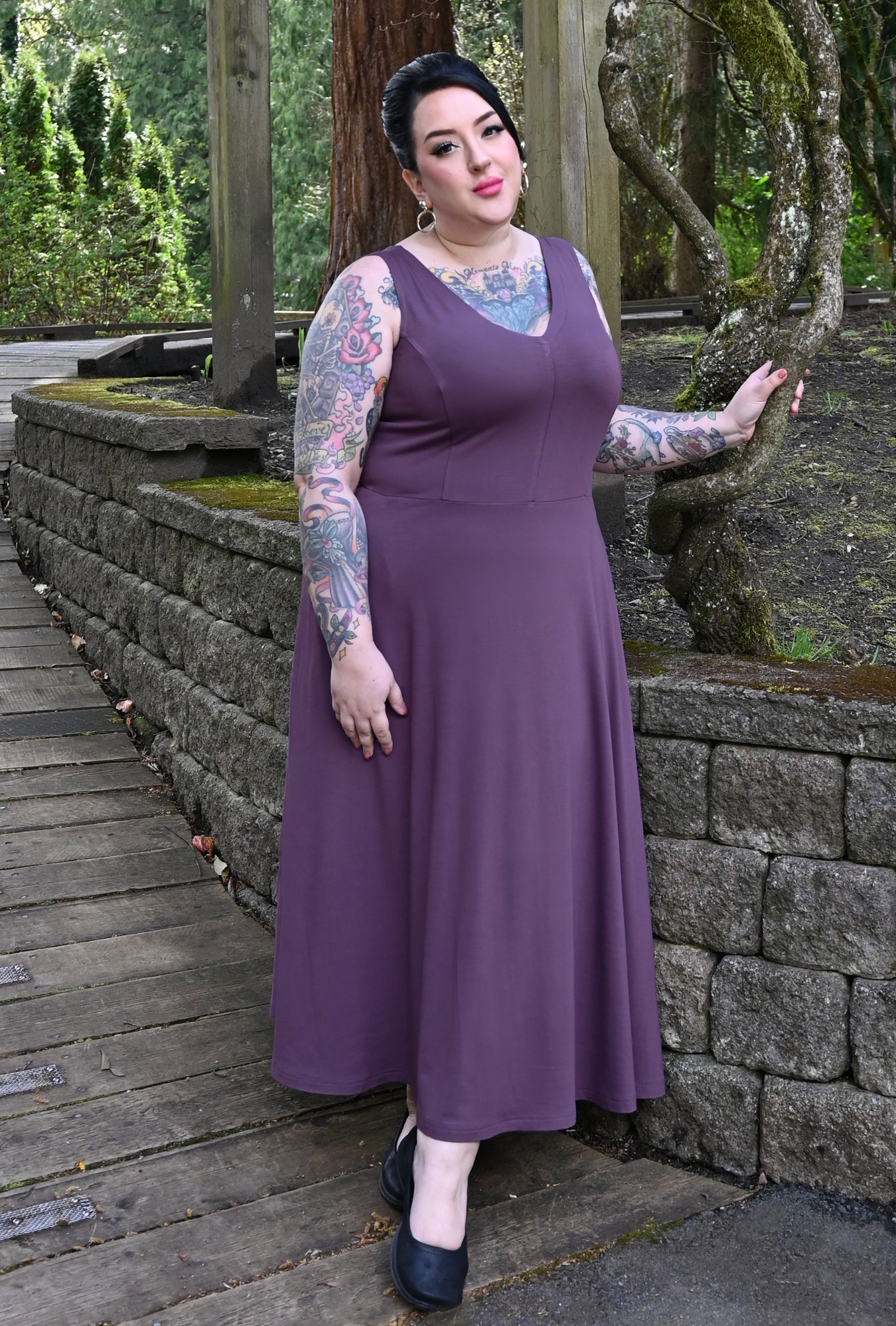 Charlie Dress - Mauve Bamboo