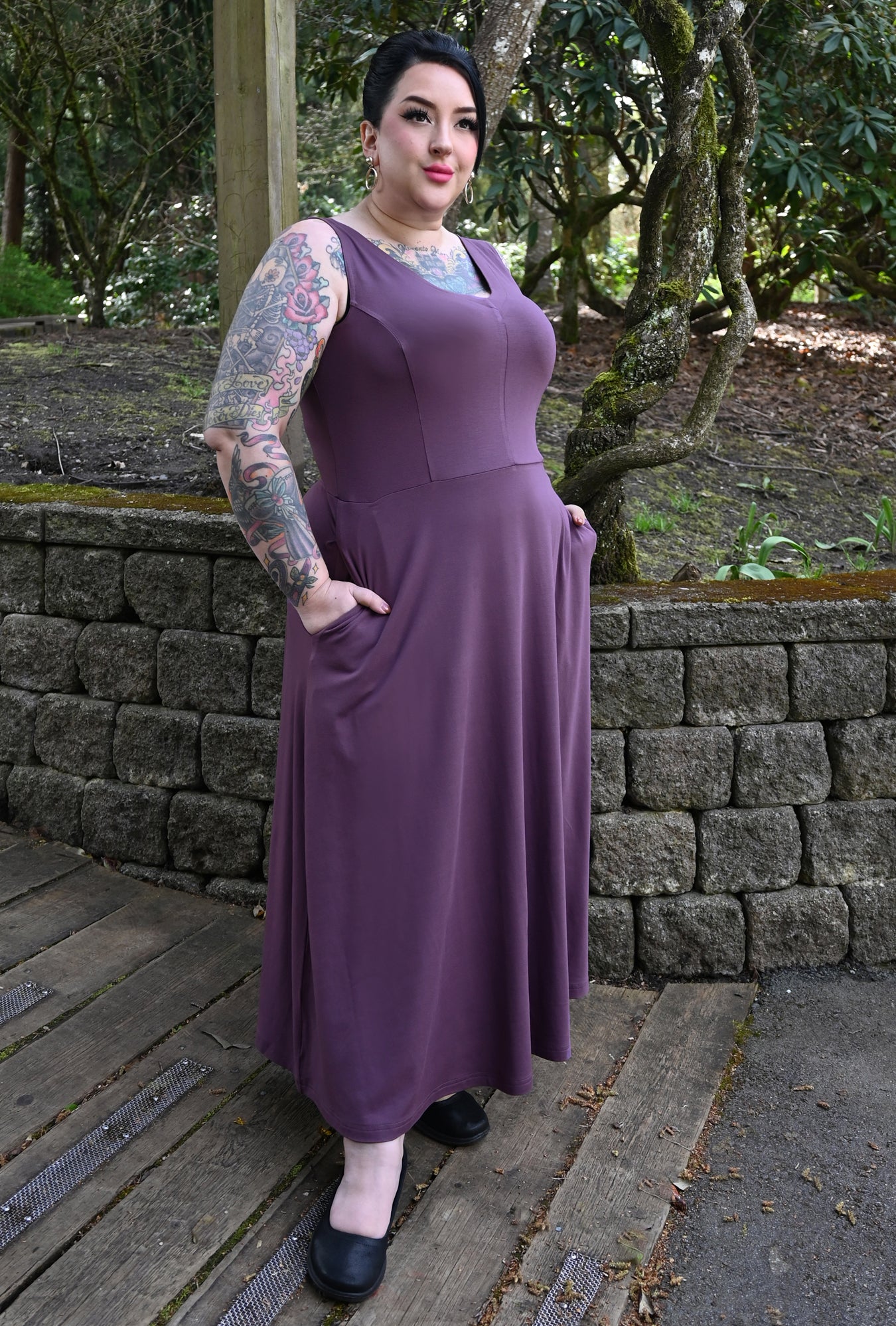 Charlie Dress - Mauve Bamboo