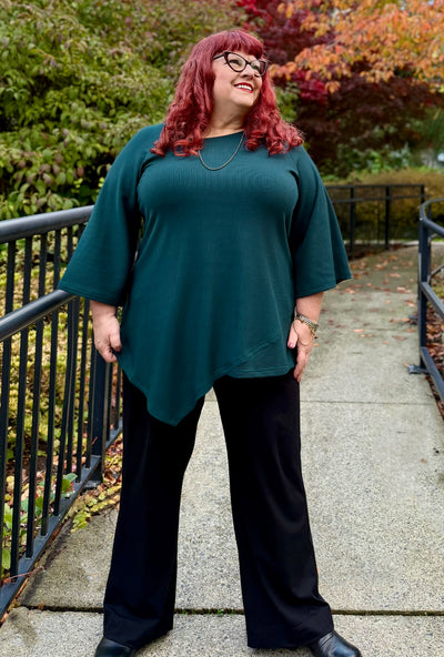 Prism Tunic - Teal Bamboo Rib