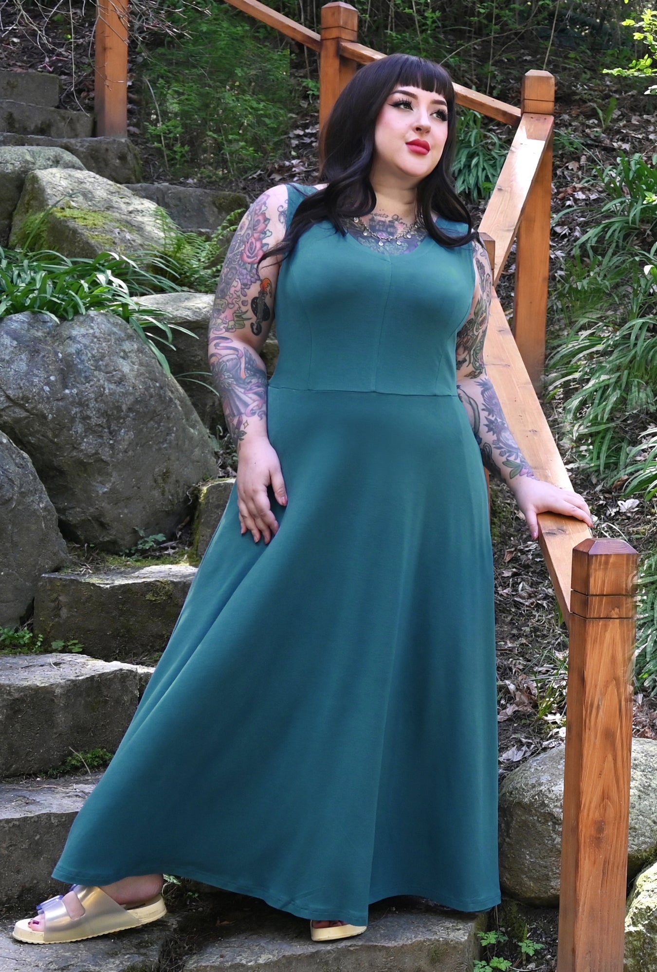 Charlie Dress - Wave Bamboo