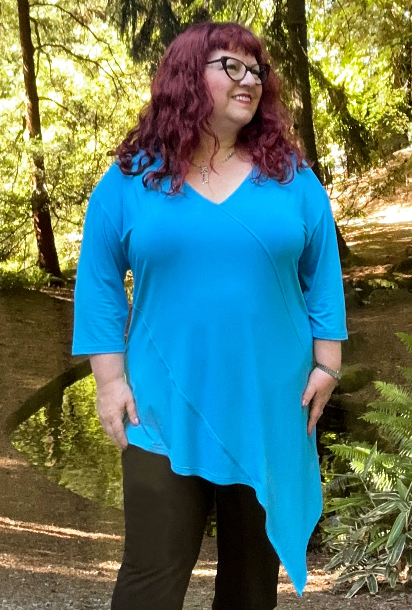 Direct Tunic -Azure Bamboo