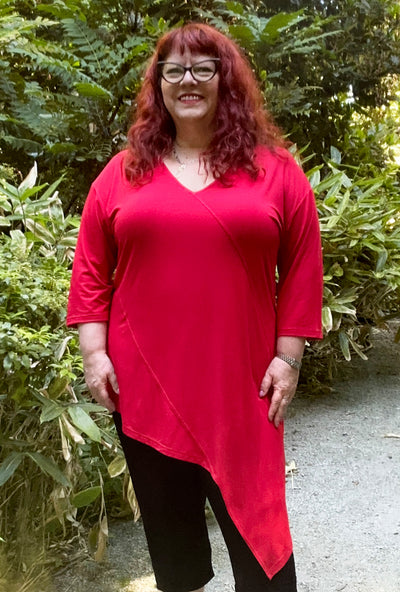 Direct Tunic - Ruby Red Bamboo