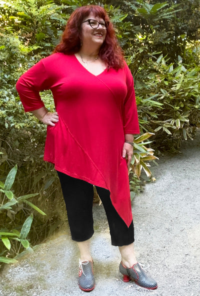 Direct Tunic - Ruby Red Bamboo