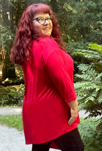 Direct Tunic - Ruby Red Bamboo