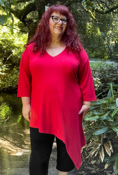 Direct Tunic - Ruby Red Bamboo
