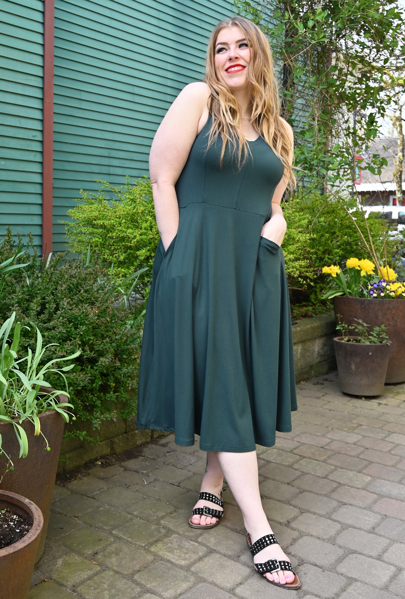 Charlie Dress - Rainforest Bamboo