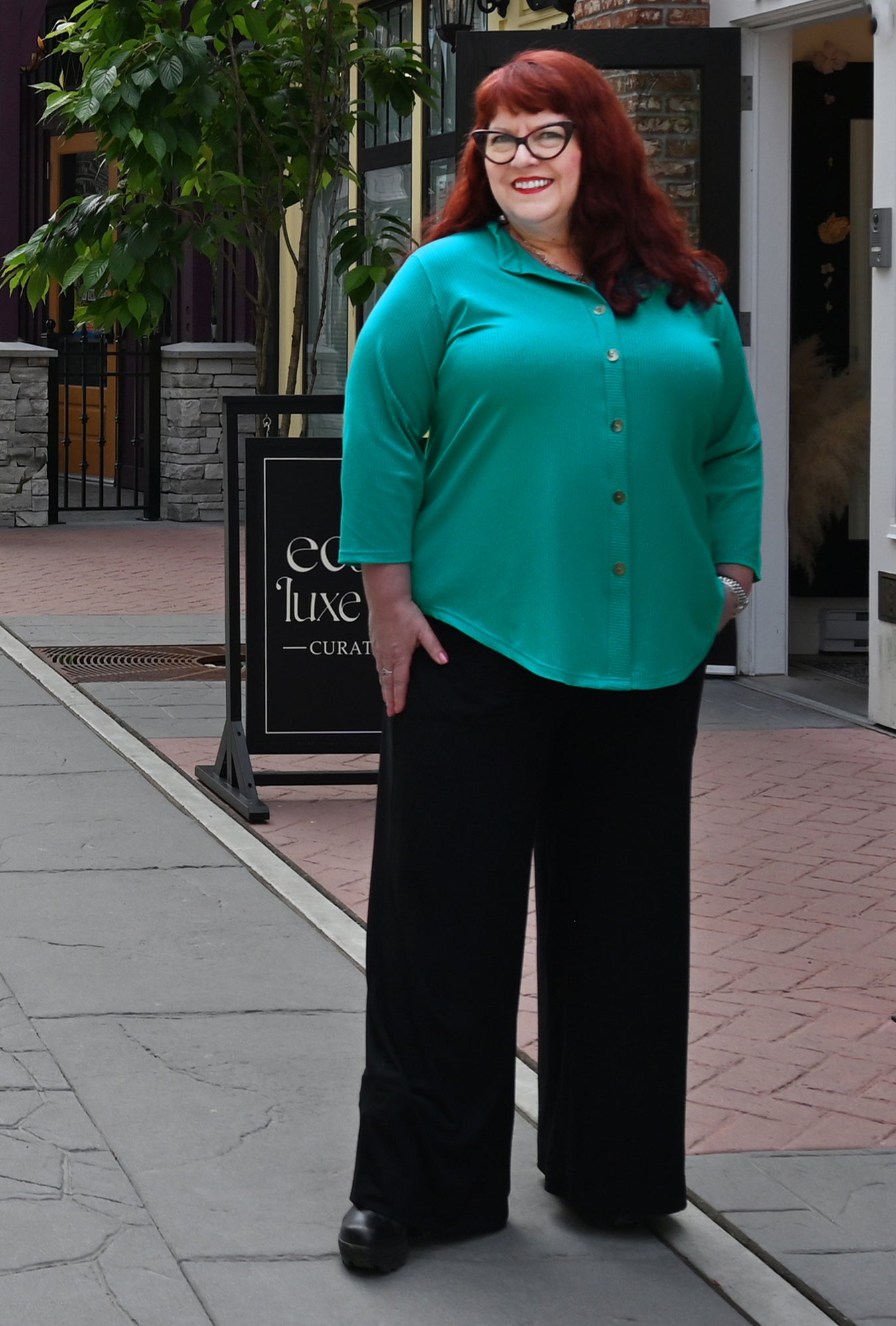 Urban Tunic - Turquoise Bamboo Rib