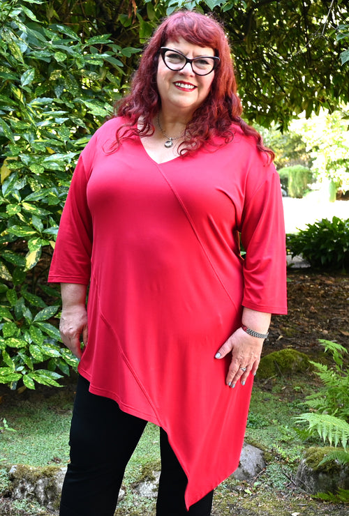 Direct Tunic - Ruby Red Bamboo
