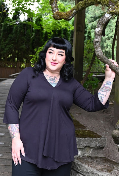 Fluid Tunic - Ink Bamboo